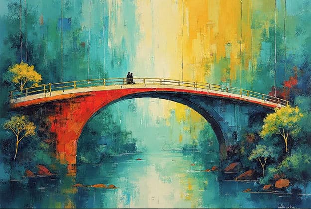 Red Arch Bridge Couple