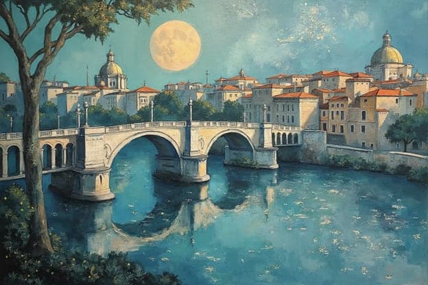Venetian Moonlit Bridge