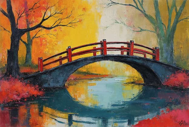 Japanese Red Arch Bridge