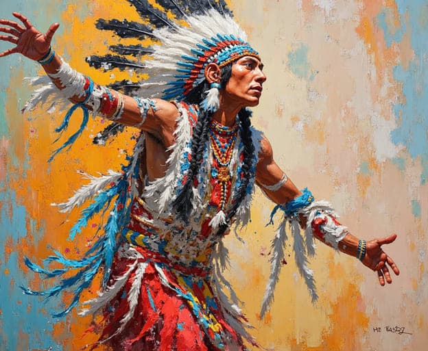 Headdress Arms Outstretched