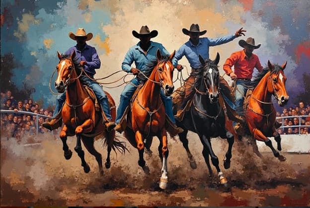 Rodeo Roping Crowd