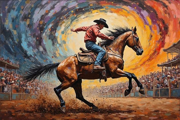 Swirl Rainbow Bronc Arena