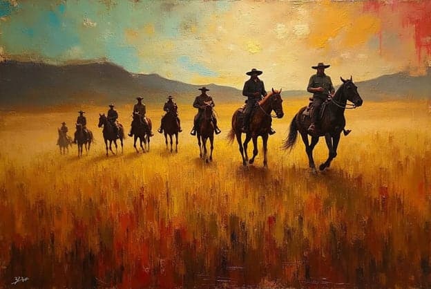 Cowboy Line Mountain Dusk