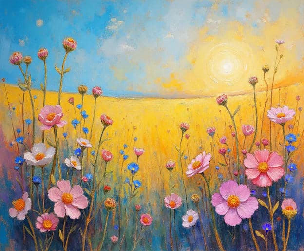 Wildflower Field Golden Hills