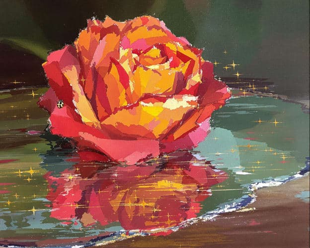 Orange Rose Sparkle Water