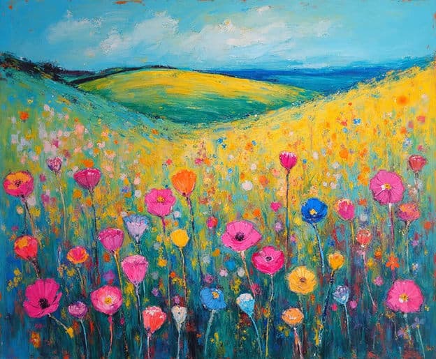 Wildflower Meadow Rolling Hills