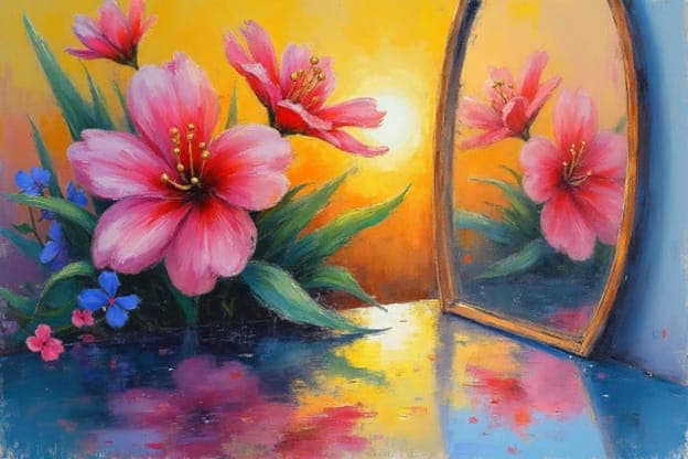 Hibiscus Mirror Sunset