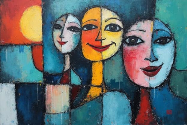 Three Smiling Faces Sun