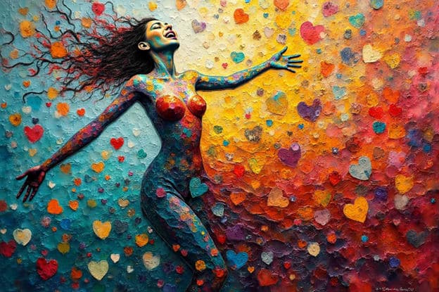 Dancing Figure Hearts