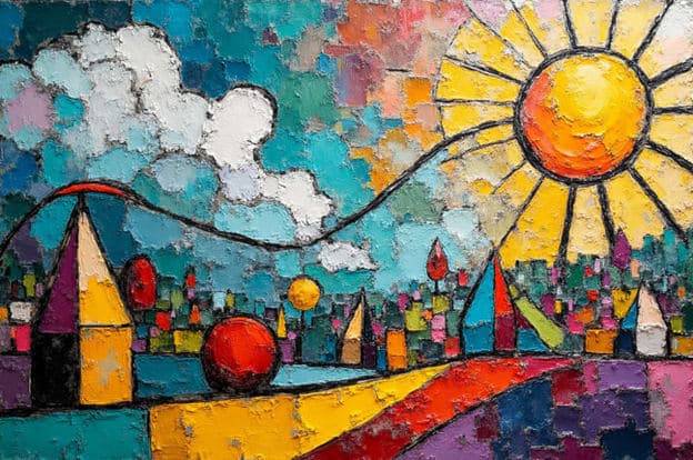 Carnival Cityscape Big Sun