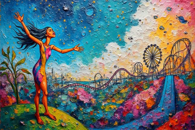 Arms Raised Starry Carnival