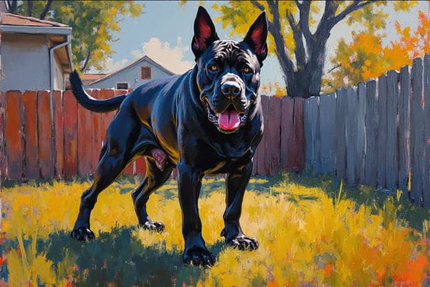 Black Rottweiler Paint Splatter