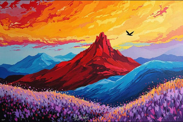 Red Mountain Peak Wildflower Field