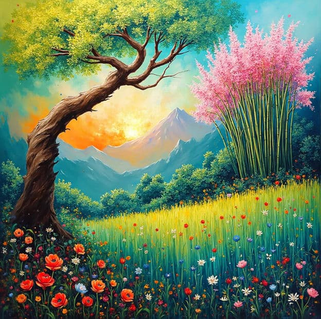 Blossom Tree Mountain Valley Meadow