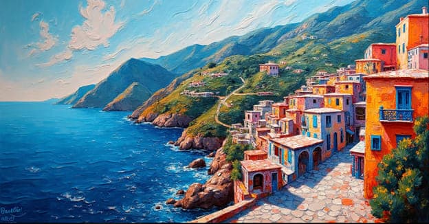 Cinque Terre Coastal Village Mountain Cove