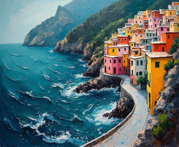 Cinque Terre Coastal Village Cliff Path 2