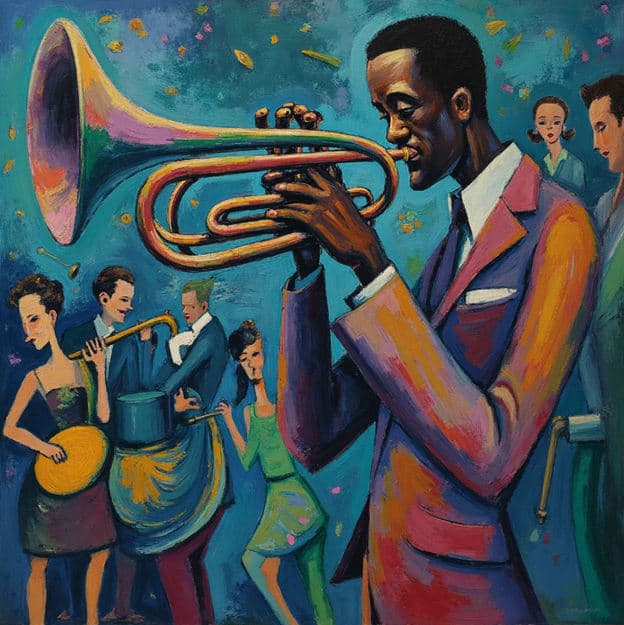 Trumpeter Street Parade Cubist