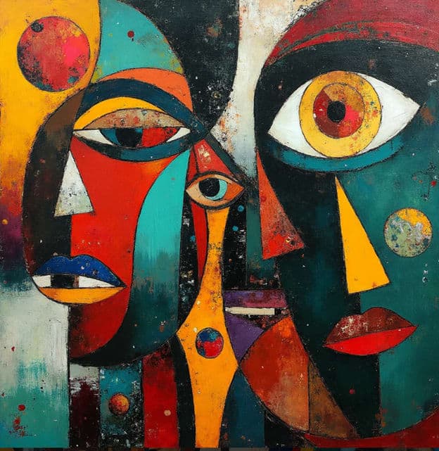 Cubist Multi Face Large Eye Colorblock