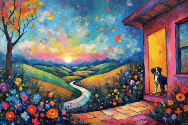 Dog Porch Sunset Hills Flower Path