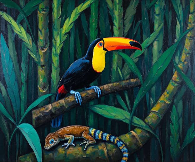 Toucan Gecko Bamboo Jungle
